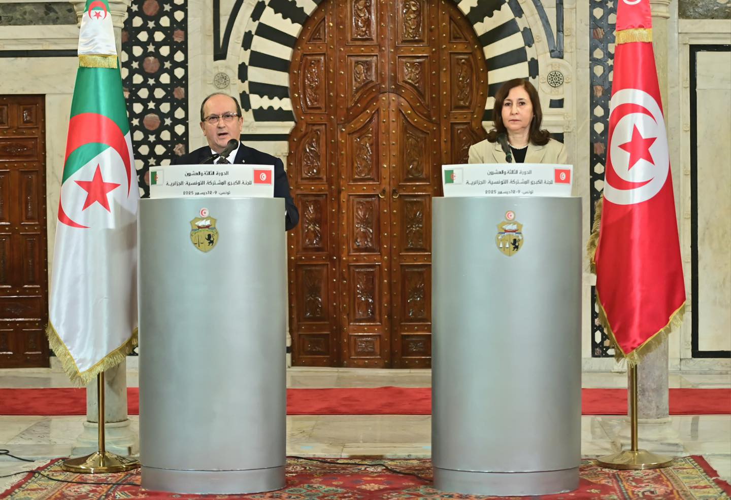 اختتام الدورة الـ 23 للجنة المشتركة الكبرى الجزائرية-التونسية للتعاون