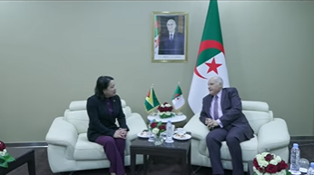 وزير الشؤون الخارجية يستقبل السفيرة والمندوبة الدائمة لدولة غويانا لدى منظمة الأمم المتحدة