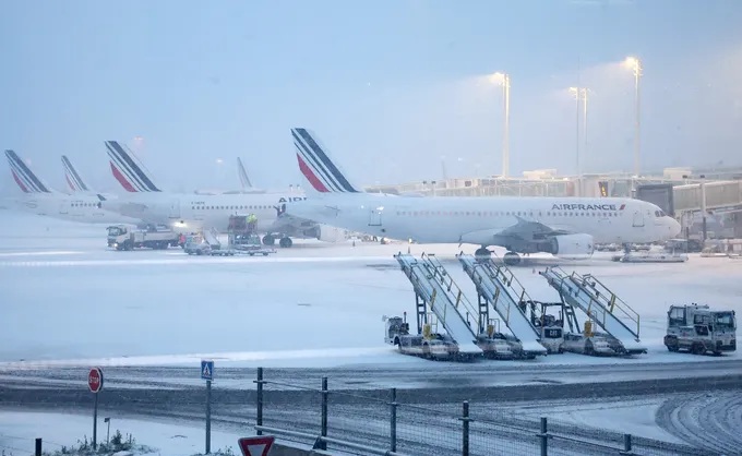 Avions europe neige