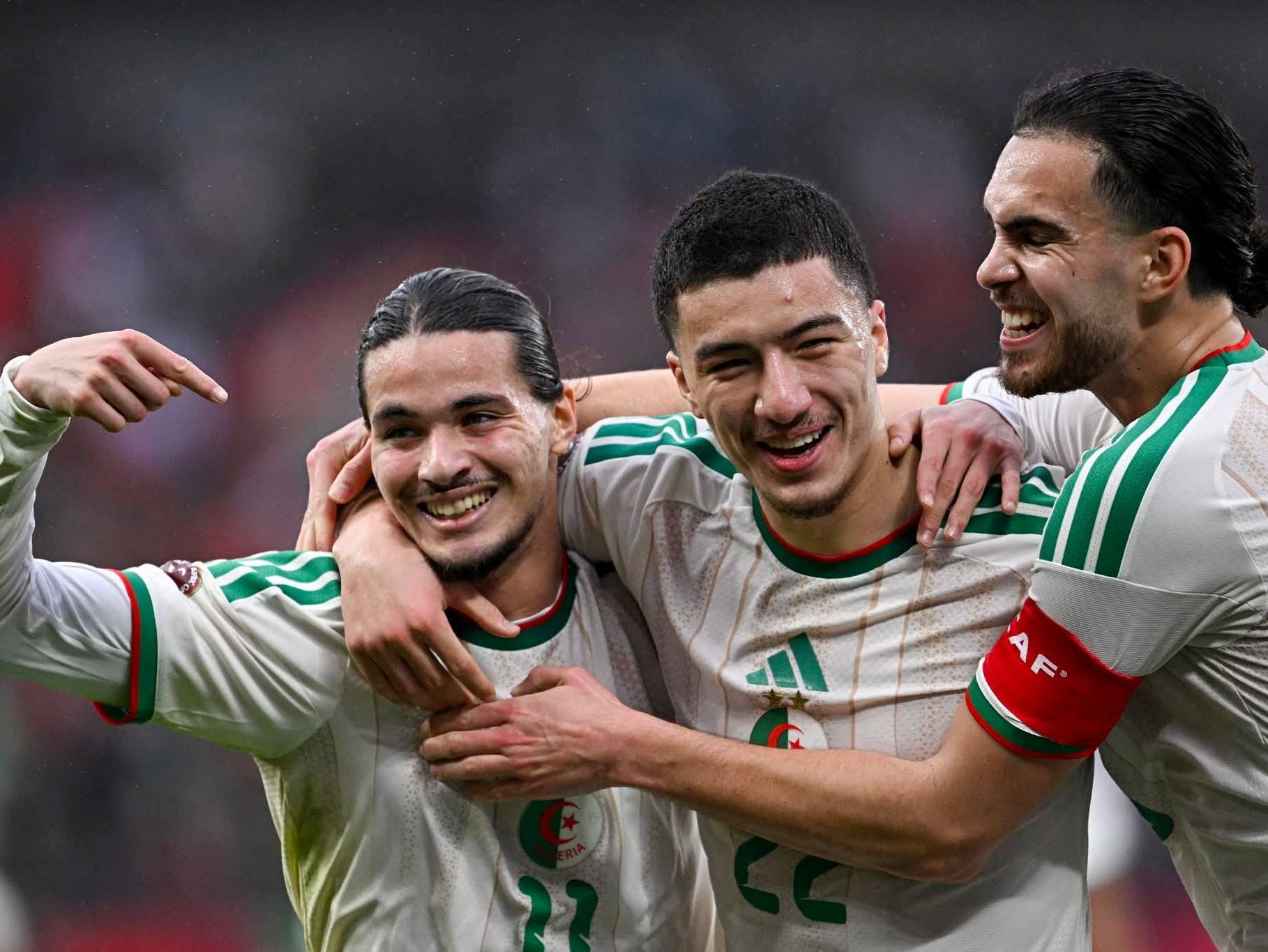 Joie des joueurs de l'équipe nationale