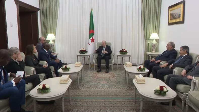 رئيس الجمهورية يستقبل الأمين العام المساعد للأمم المتحدة, الأمين التنفيذي  للجنة الاقتصادية لافريقيا