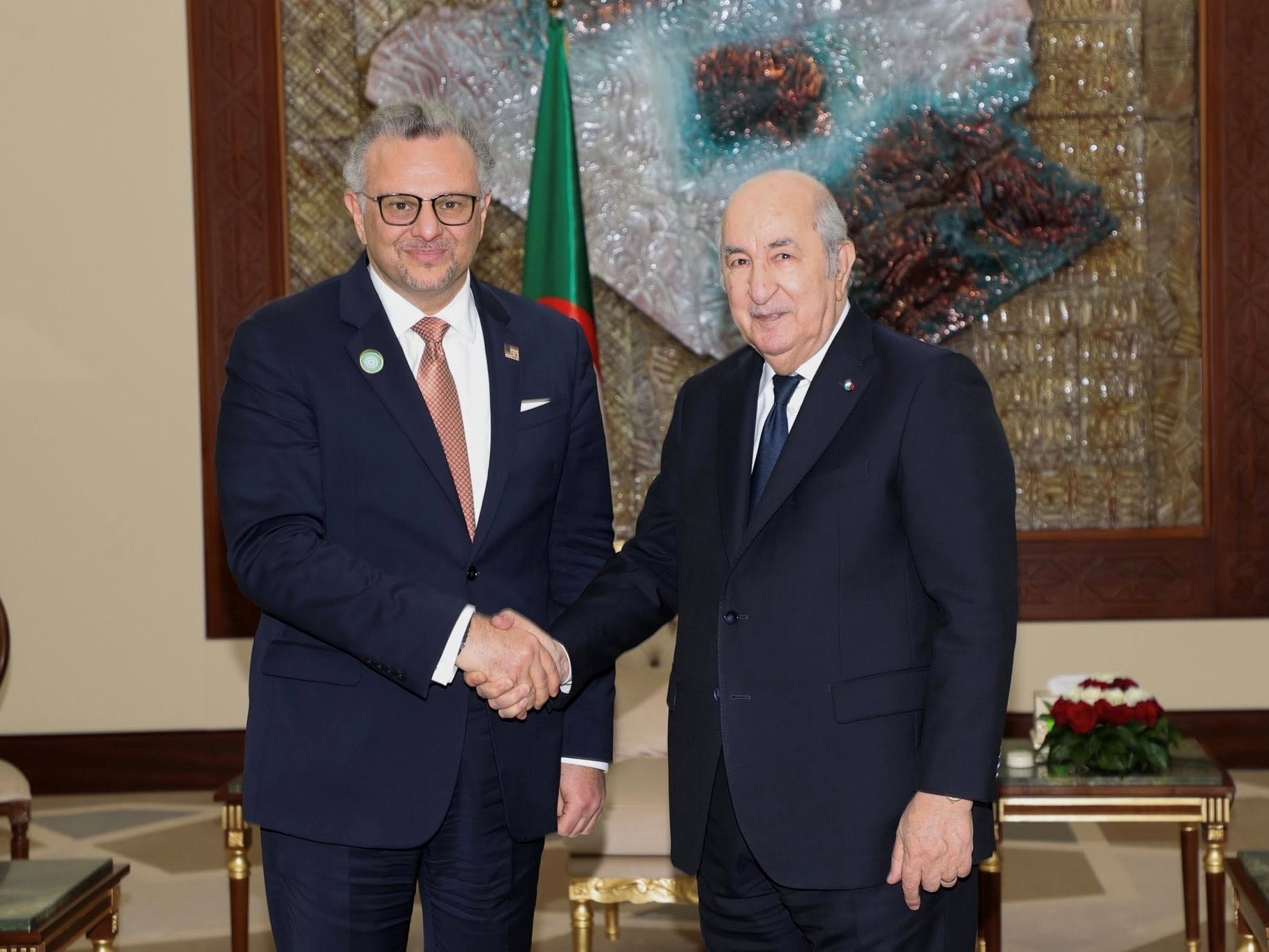 Le Président Tebboune avec Massad Boulos, conseiller principal du président américain