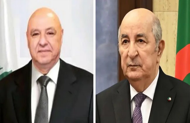 رئيس الجمهورية يتلقى مكالمة هاتفية من نظيره اللبناني