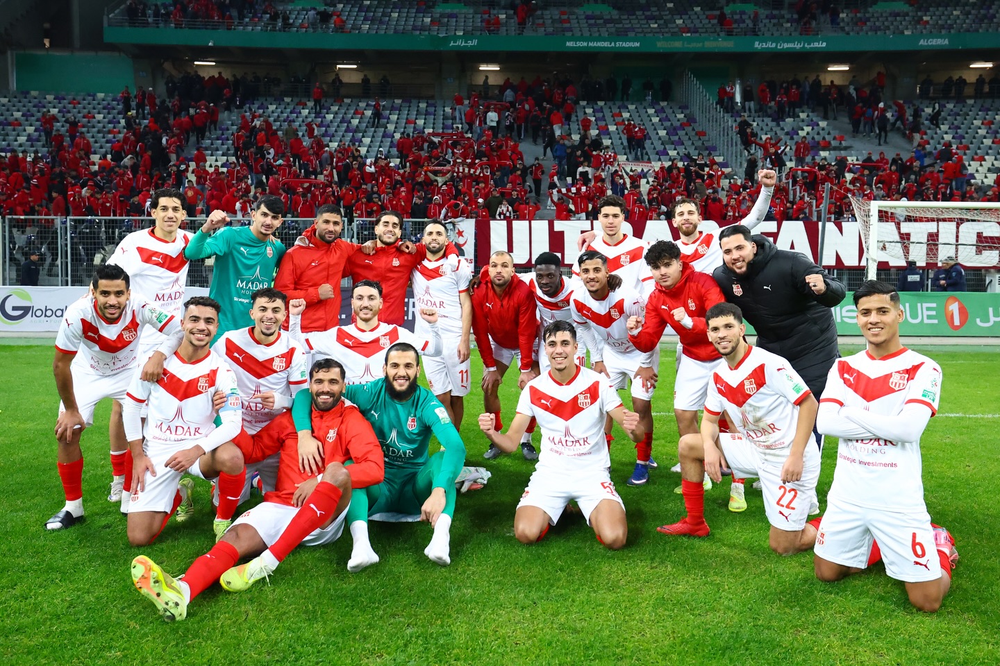 Joie des joueurs du CRB