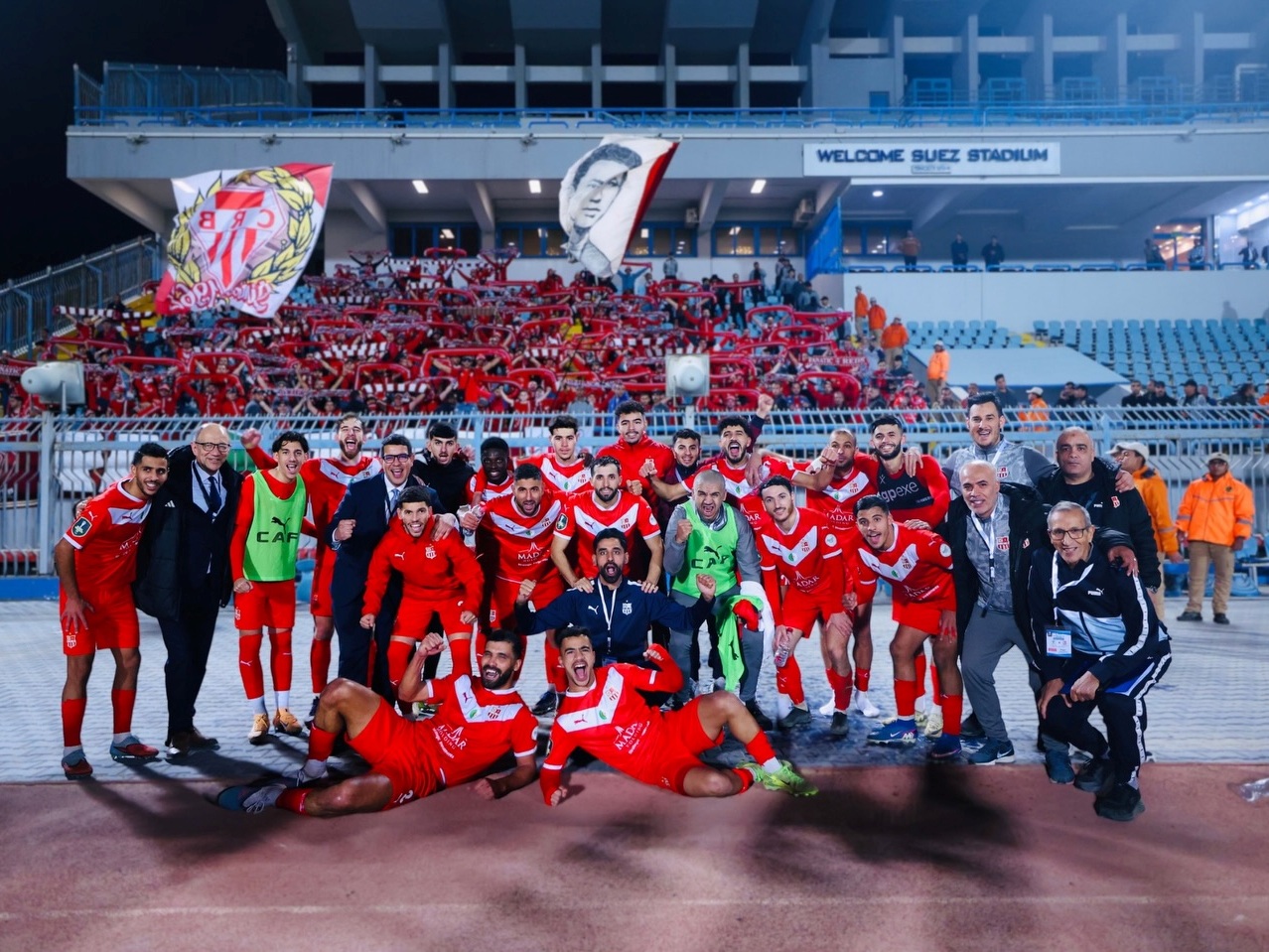 Joie des joueurs du CRB