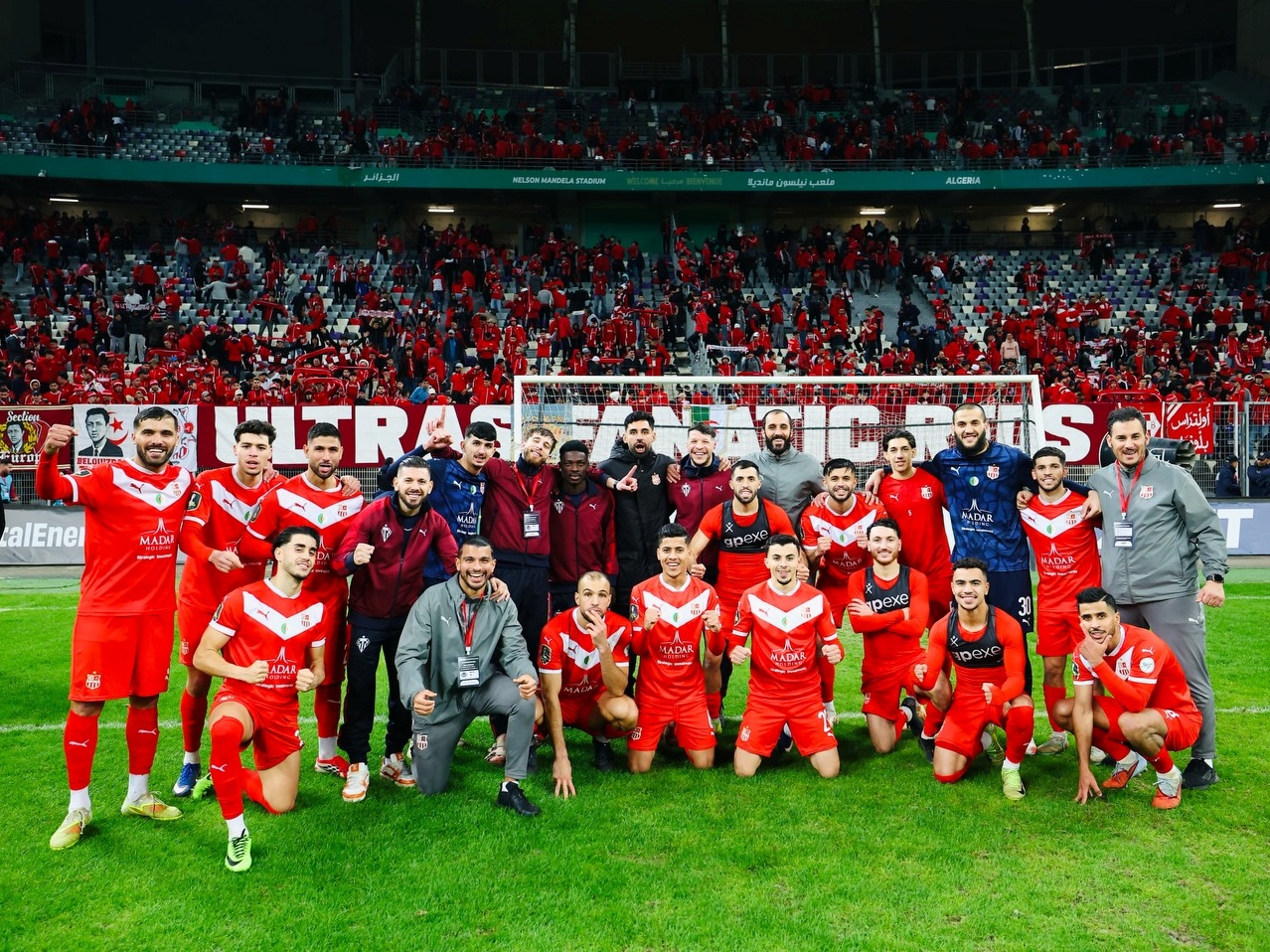 Joie des joueurs du CRB