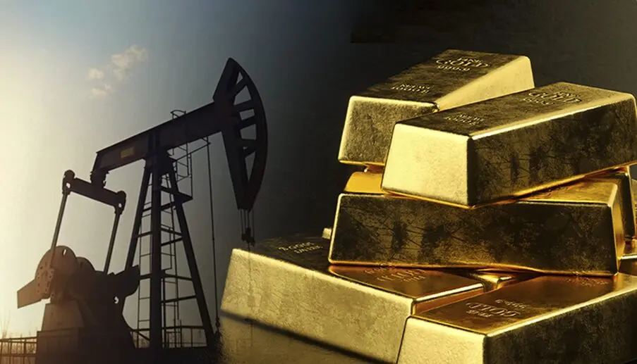 ارتفاع أسعار النفط والذهب
