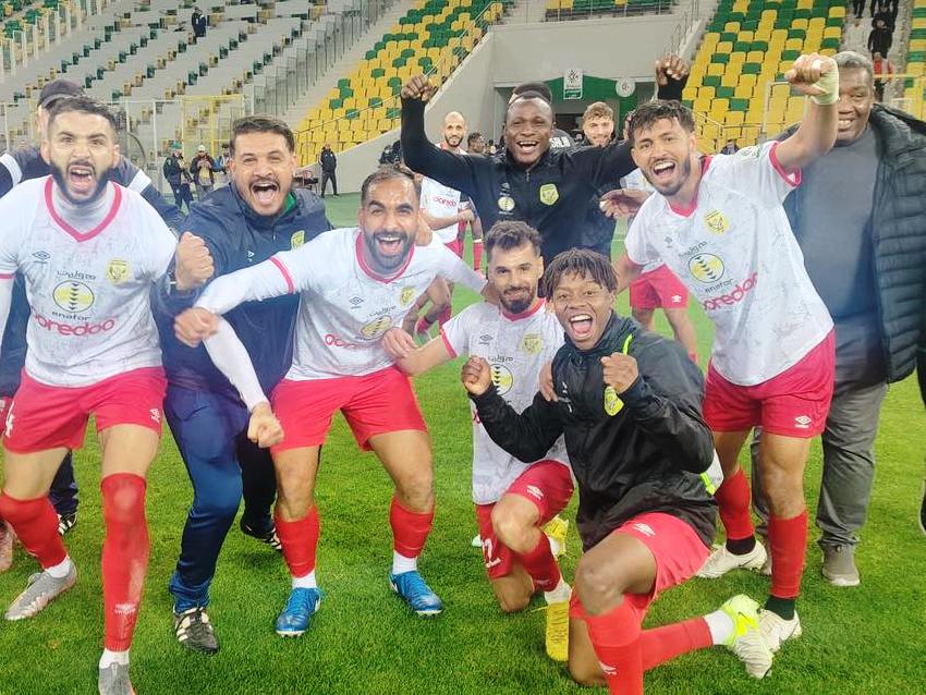 Joie des joueurs de la JSS