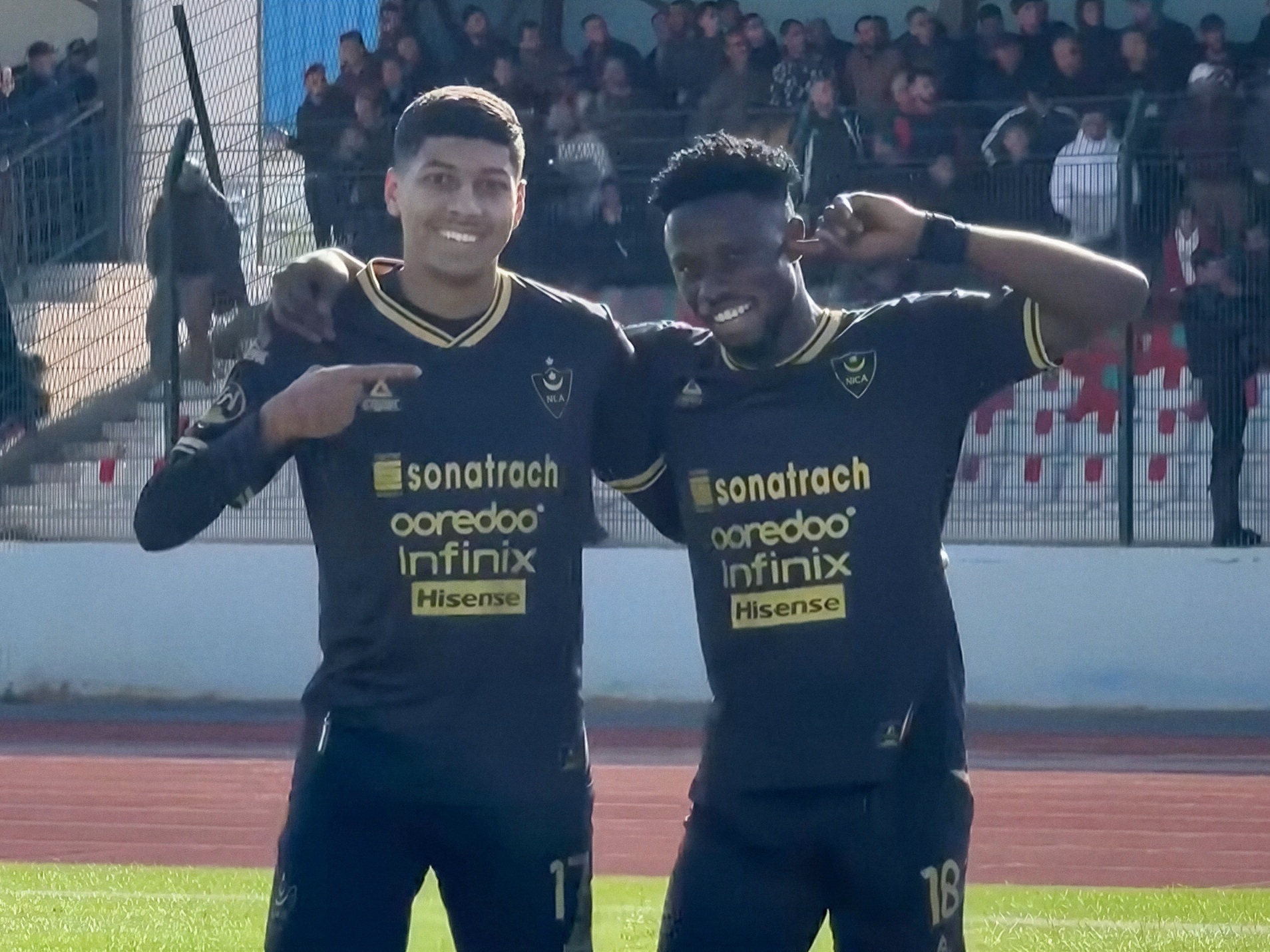 Joie des joueurs du MCA