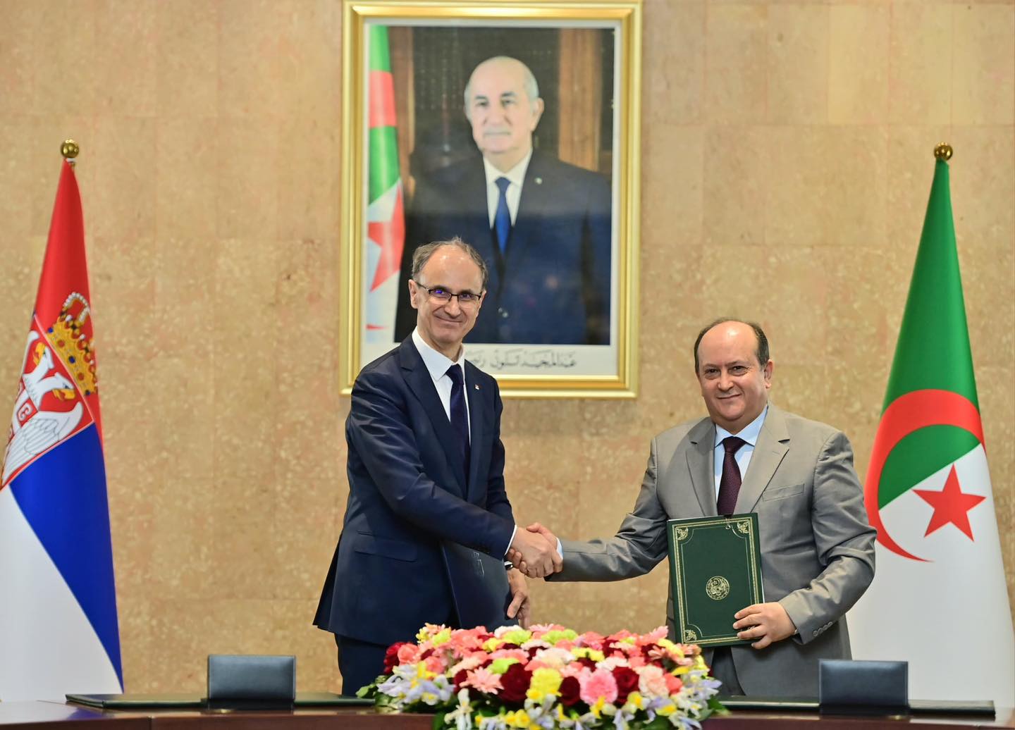 Algérie-Serbie-signature