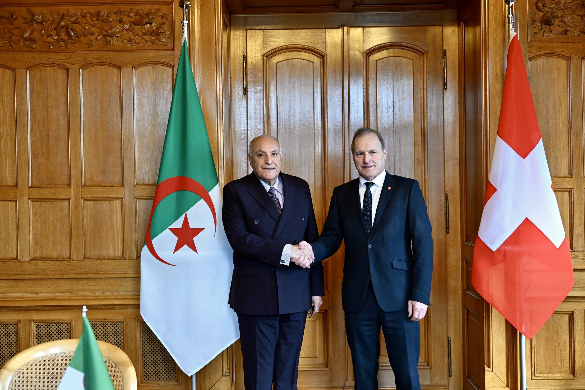 عطاف يستقبل ببيرن من قبل رئيس المجلس الوطني السويسري