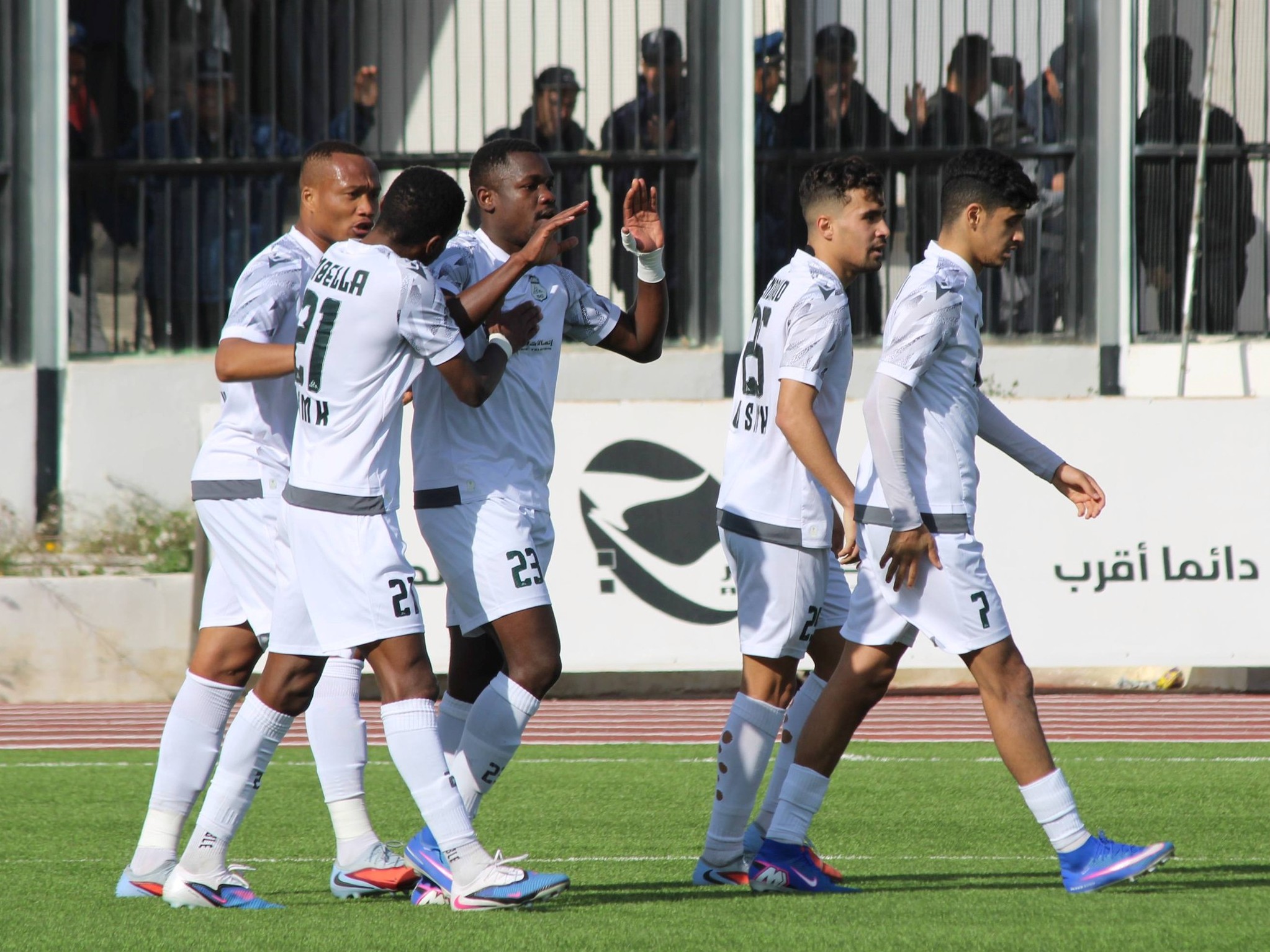 Joie des joueurs de l'USMK