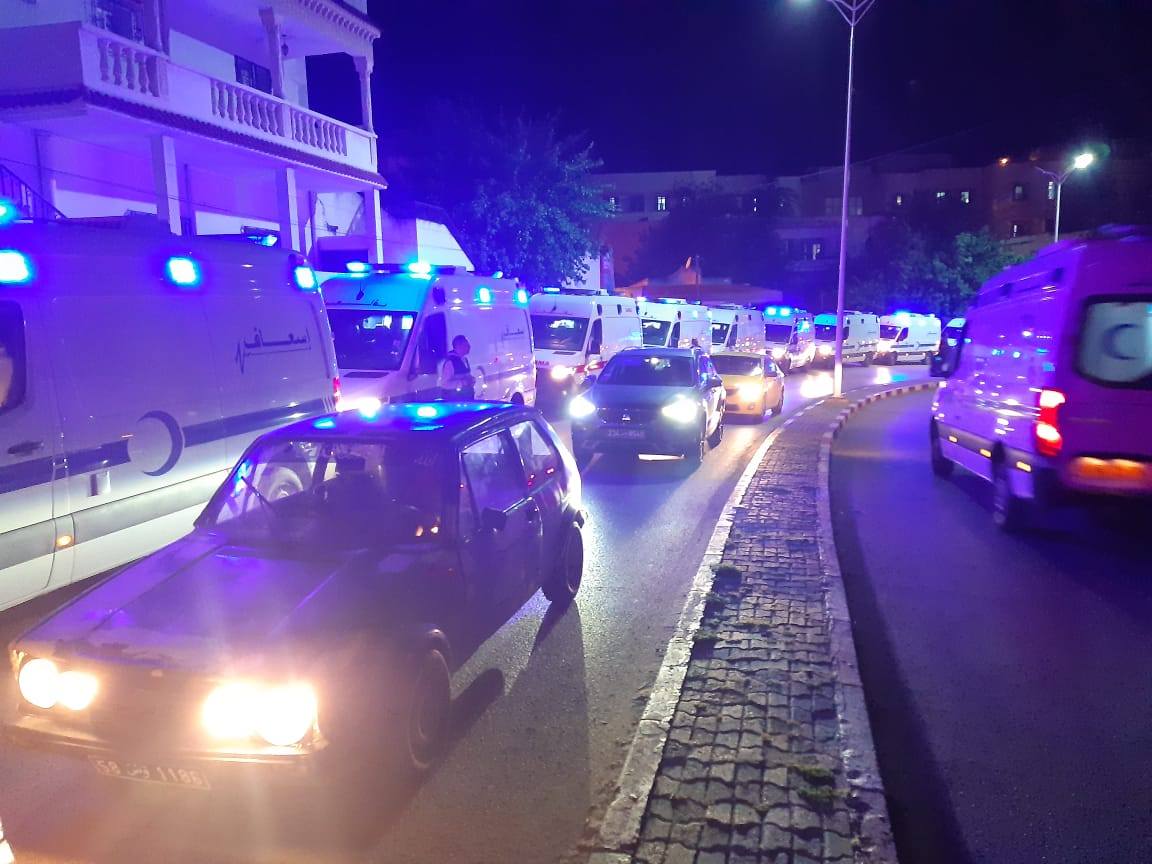 الشروع في عملية إجلاء المصابين