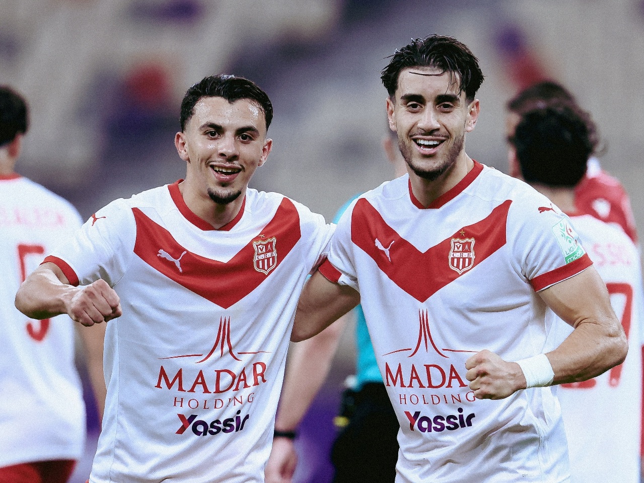 Joie des joueurs du CRB