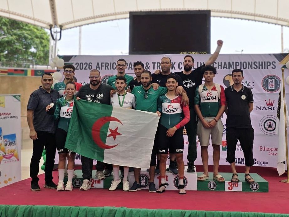 دراجات المضمار- بطولة إفريقيا 2026 :الجزائر تنهي المنافسة في المركز الثالث  بـ16 ميدالية منها 3 ذهبيات