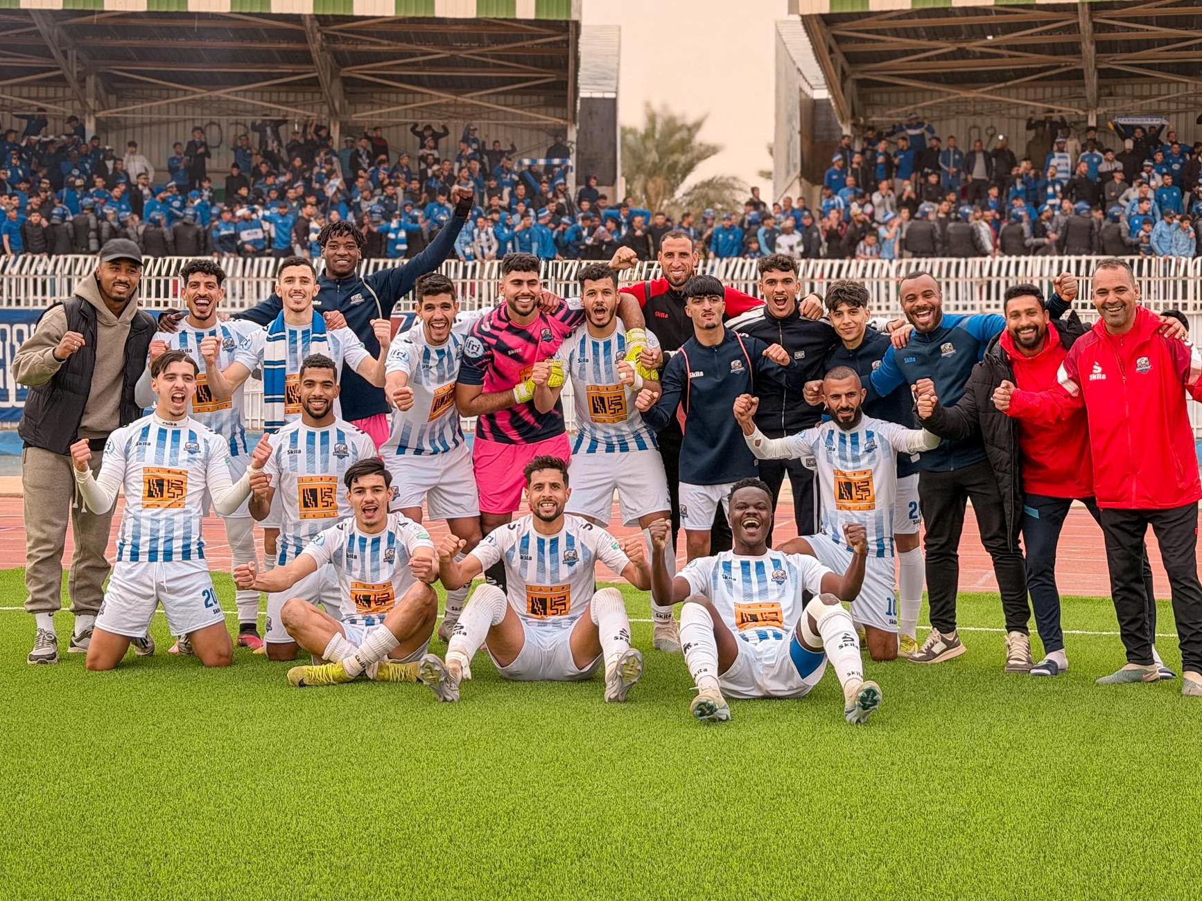 Joie des joueurs du MBR