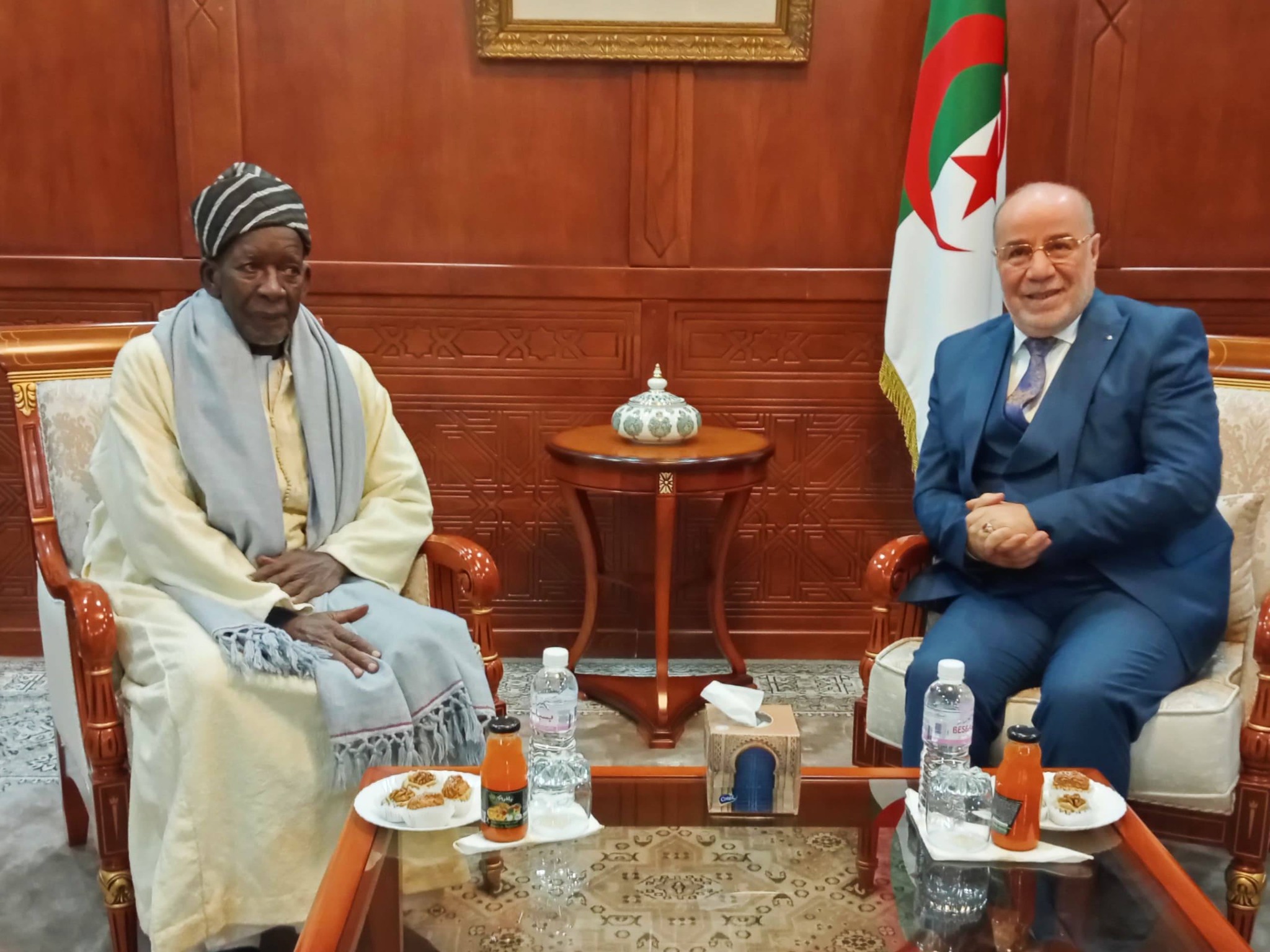Belmehdi reçoit le Khalife général de la Fayda Tidjaniya au Sénégal   