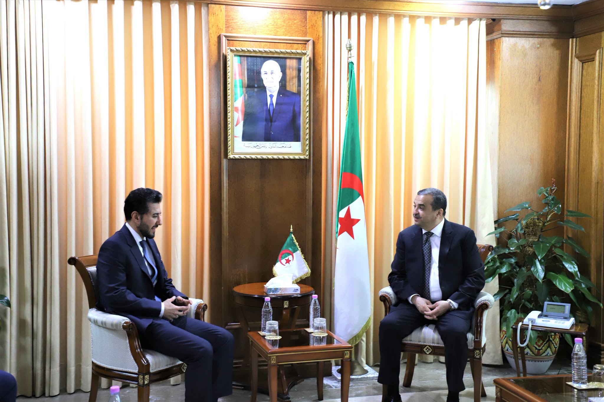 عرقاب يستقبل الرئيس المدير العام لشركة مداد للطاقة-شمال إفريقيا السعودية