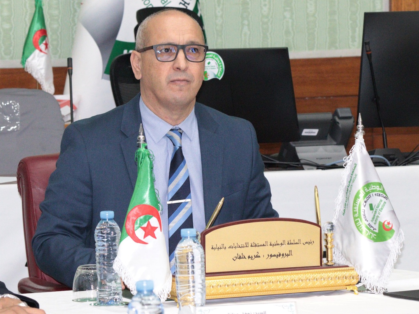 Karim Khelfane, président par intérim de l'Autorité nationale indépendante des élections