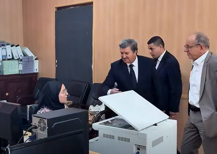 بوعمامة  يتفقد دار الصحافة "الطاهر جاووت" وملحقتها "عبد القادر سفير"  بالعاصمة