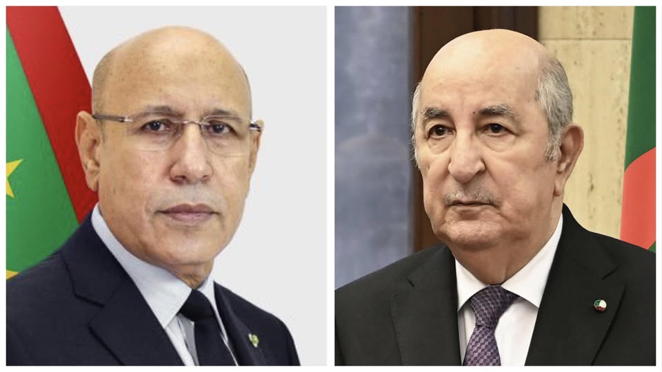 رئيس الجمهورية يتلقى تعازي الرئيس الموريتاني