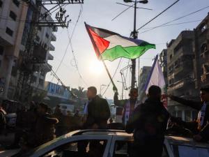 La joie des Palestiniens après l'entrée en figueur du cessez-le-feu