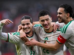 Joie des joueurs de l'équipe nationale