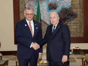 Le Président Tebboune avec Massad Boulos, conseiller principal du président américain