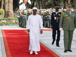 Mahamat Idriss Déby Itno, président de la République du Tchad,