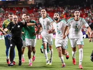 Joie des Verts après leur qualification pour les 16es de finale