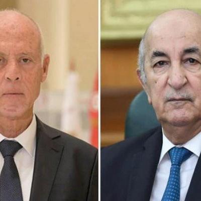 الرئيسان الجزائري والتونسي عبد المجيد تبون وقيس سعيد