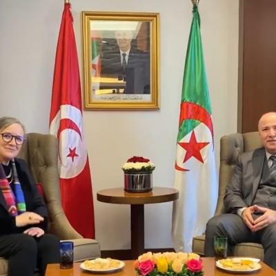 أيمن بن عبد الرحمان ورئيسة الحكومة التونسية
