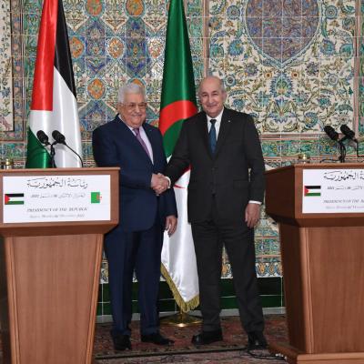 الرئيسان تبون وعباس