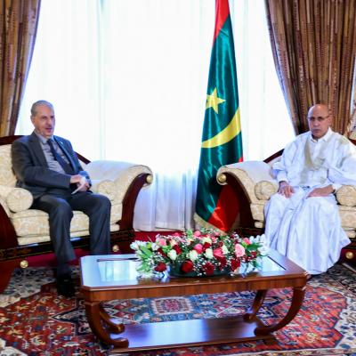 الرئيس الموريتاني يستقبل رئيس مجلس الأمة  