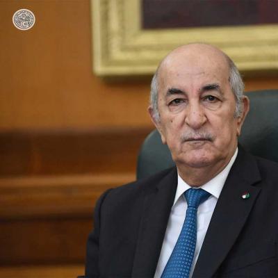 Le président de la République, M. Abdelmadjid Tebboune