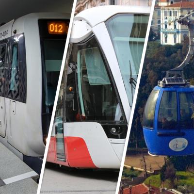 Métro, Tramway, Téléphérique