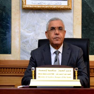 وزير العدل حافظ الأختام عبد الرشيد طبي 