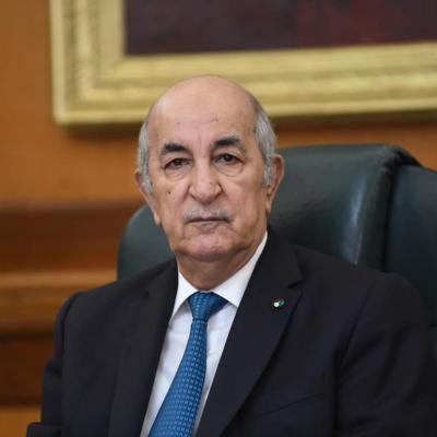 Le président de la République Abdelmadjid Tebboune