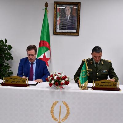 توقيع مذكرة تعاون بين الأمن والدرك الوطنيين 