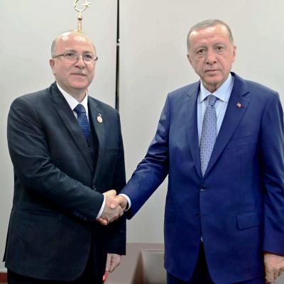 الوزير الأول يُستقبل من الرئيس التركي رجب طيب أردوغان
