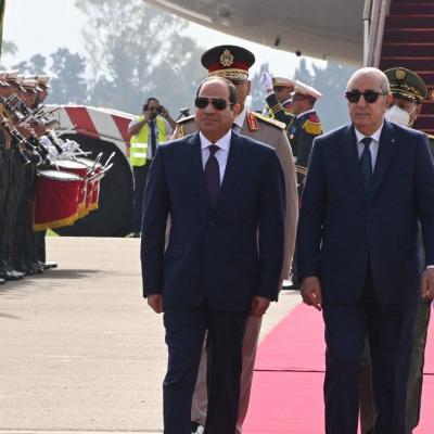 الرئيس تبون ونظيره المصري