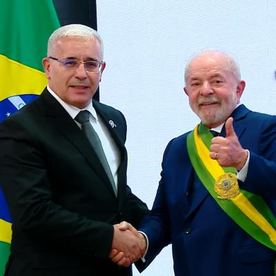 إبراهيم بوغالي رفقة لولا دا سيلفا 