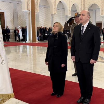 استقبال بن عبد الرحمان لميلوني