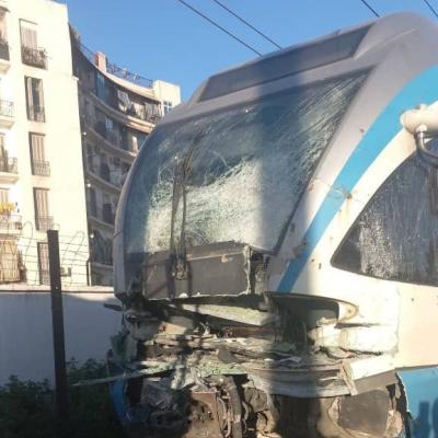 7 جرحى في حادث اصطدام بين قطارين بالعاصمة