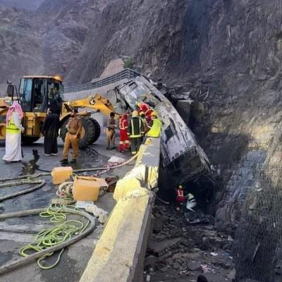 السعودية إنقلاب شاحنة
