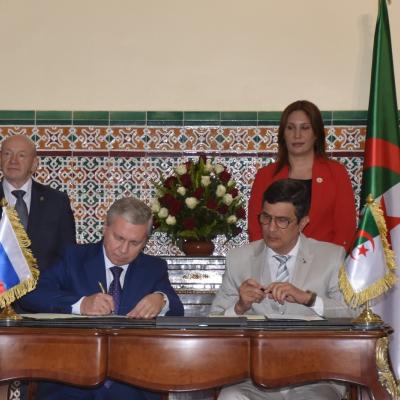 Signature d'un mémorandum d'entente entre la wilaya d'Alger et la ville de Moscou