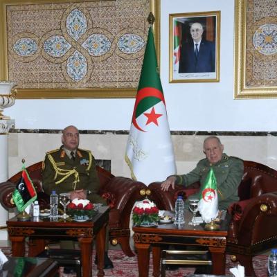 استقبال الفريق أول لرئيس الأركان الليبي