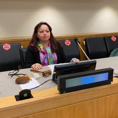 الممثلة الدائمة للجزائر لدى الأمم المتحدة بفيينا، فوزية بومعيزة مباركي