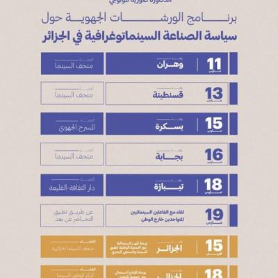 جلسات جهوية حول سياسة الصناعة السينماتوغرافية ابتداء من 11 مارس وزارة الثقافة والفنون