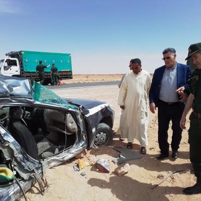 Cinq morts et un blessé dans un accident de la route à El Bayoudh (Naâma)